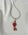 Collar pez koi fucsia