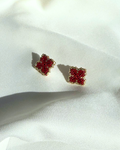 Aretas de trebol grande vinotinto