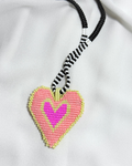 Collar chunky amarillo con rosado