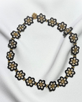 Gargantilla floral black