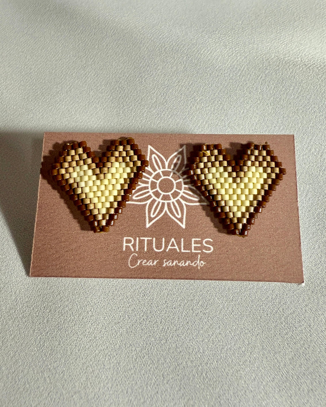 Topos corazones terracota